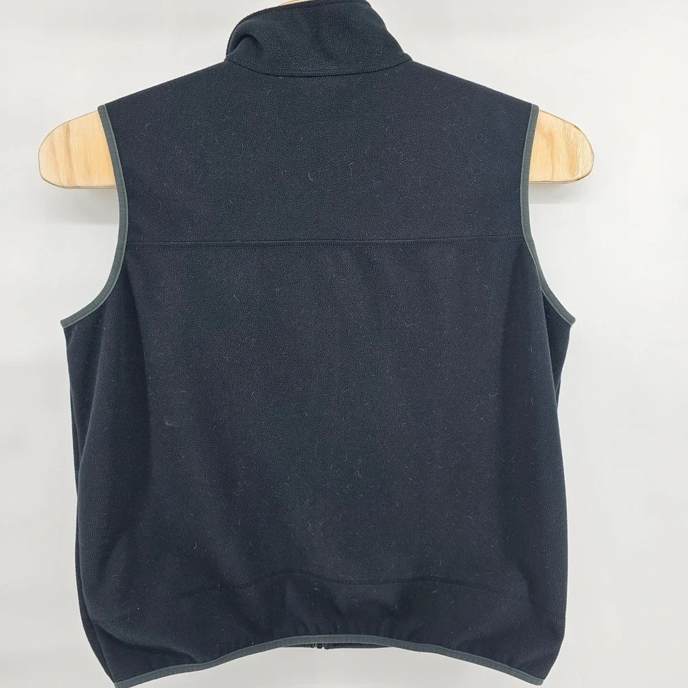 L.L. Bean Fleece Vest Mens XL Black Polartec Full Zip Sleeveless Jacket